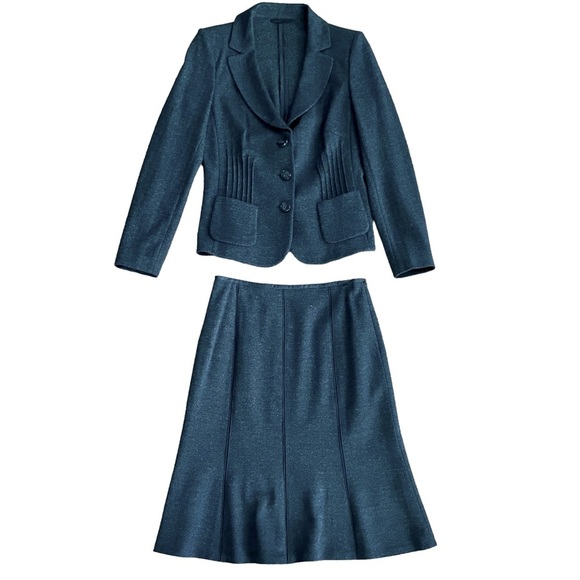 Basler Dresses & Skirts - Basler Weekend wool cotton skirt suit size 40